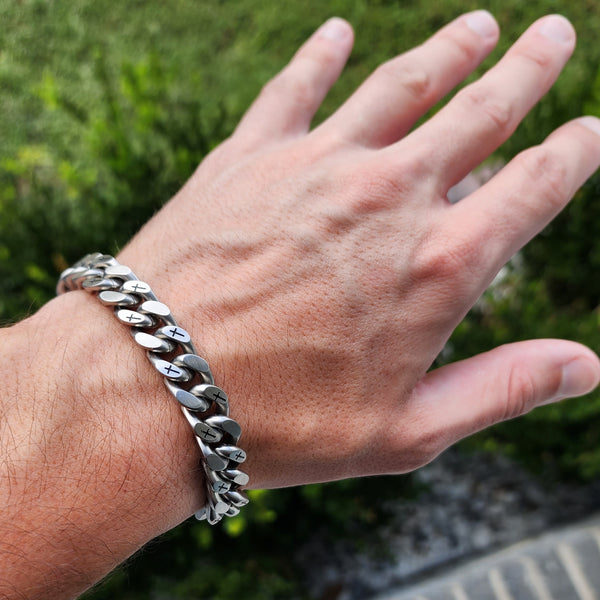 Genesis Bracelet Brushed Silver (10mm)