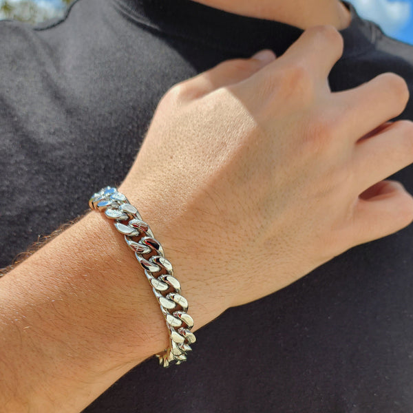 Genesis Bracelet Polished Silver (10mm)