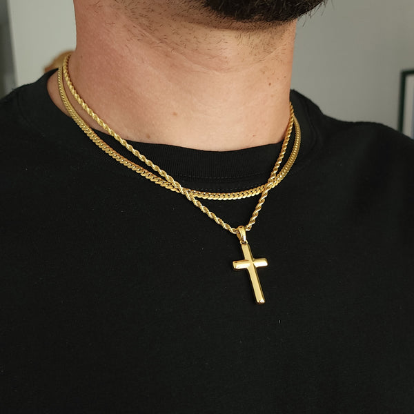 Signature Cross + Lux Set (Polished Gold)