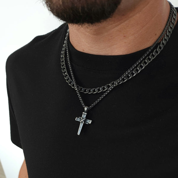 Signature Nail Cross Necklace