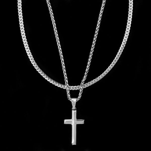 Signature Cross + Lux Set (Polished Silver)