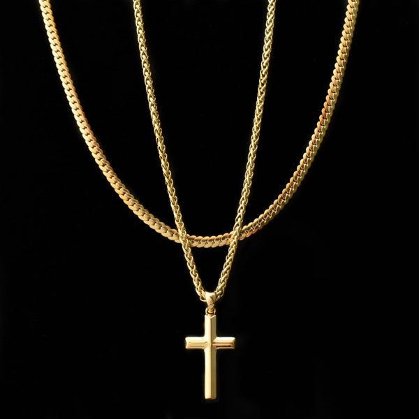 Signature Cross + Lux Set (Polished Gold)