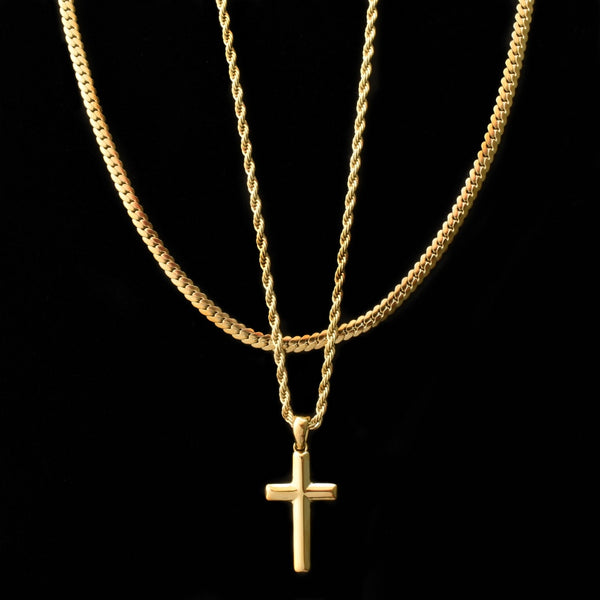 Signature Cross + Lux Set (Polished Gold)