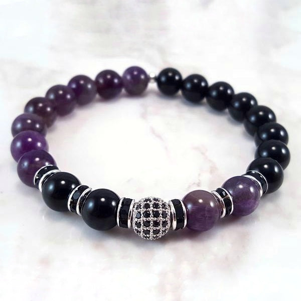 Amethyst and black onyx deals