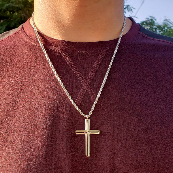 Stainless Cross Necklace - Gemvius