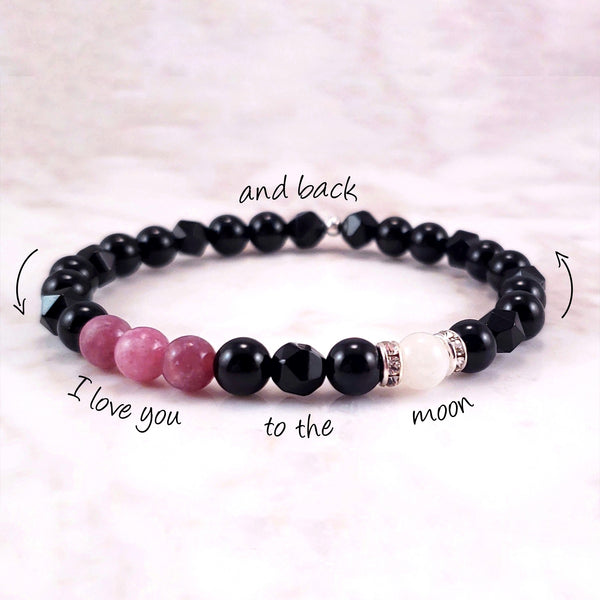 I Love You To The Moon And Back (6mm) - Gemvius