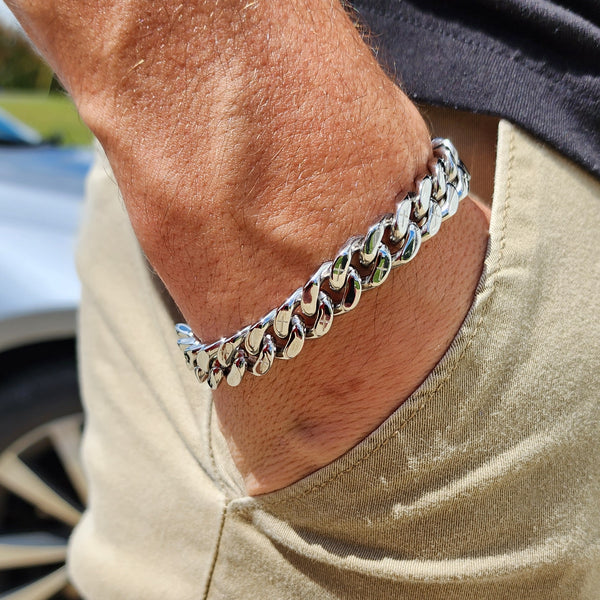 Genesis Bracelet Polished Silver (10mm)