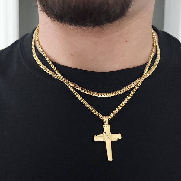 Signature Nail Cross + Lux Set (Polished Gold)