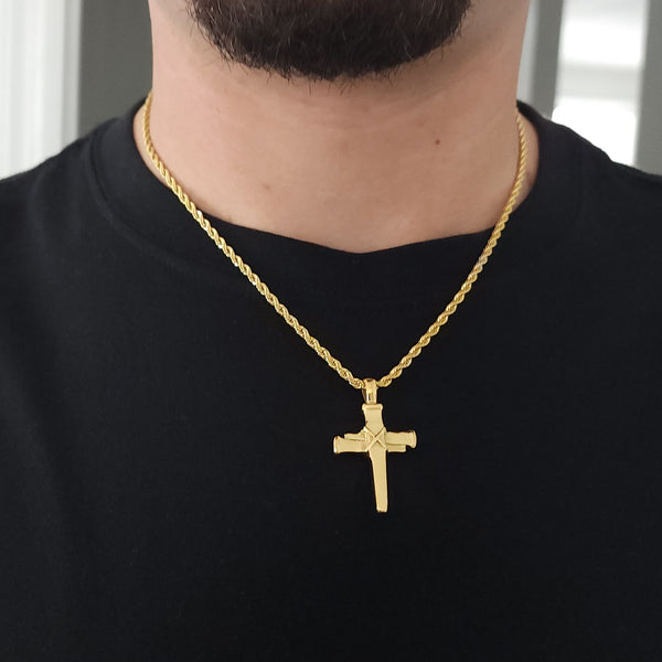 Signature Nail Cross Necklace