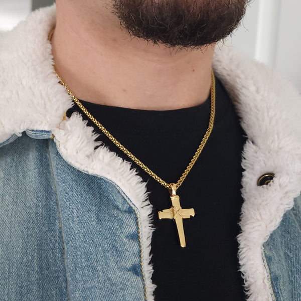 Signature Nail Cross Necklace