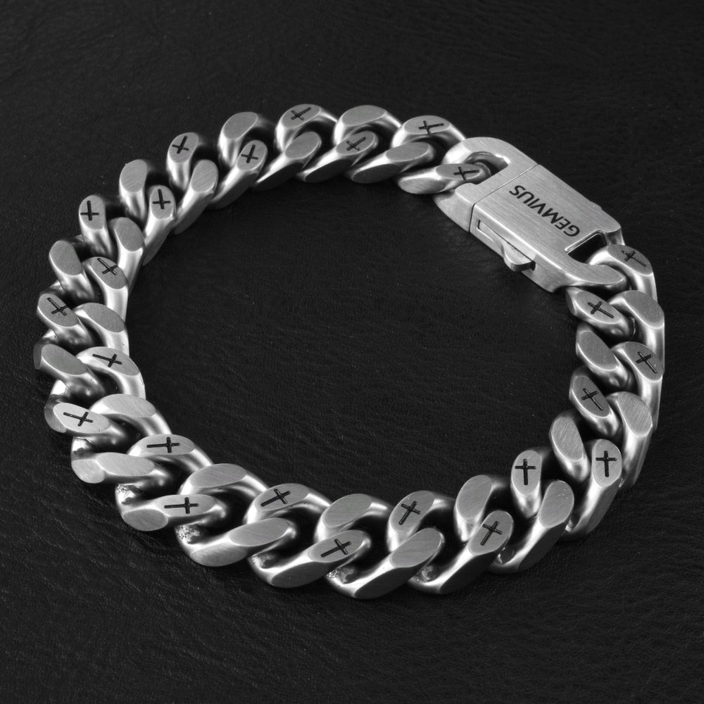 Genesis Bracelet Brushed Silver (10mm)