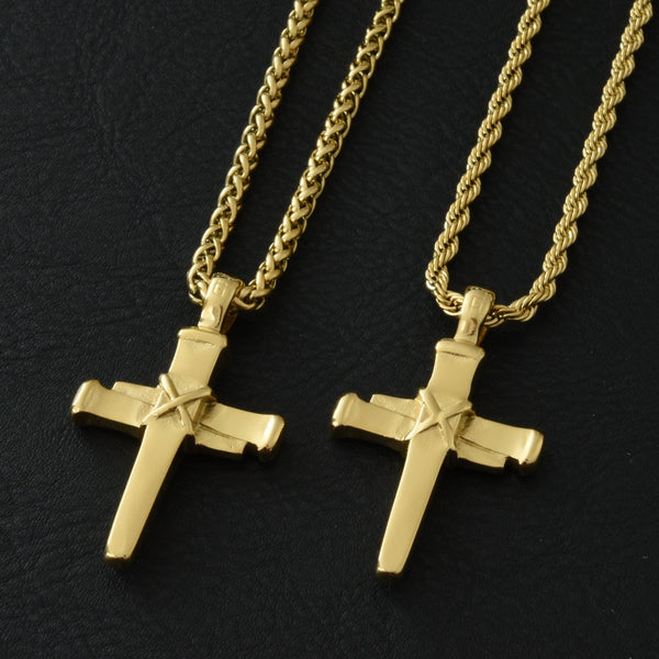 Signature Nail Cross Necklace