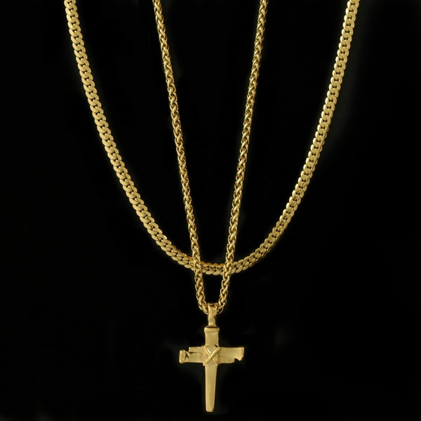 Signature Nail Cross + Lux Set (Polished Gold)