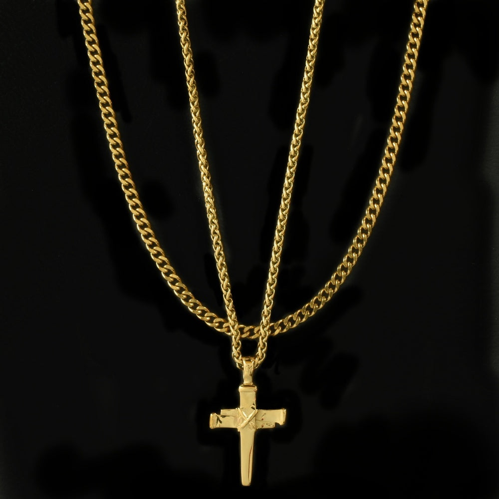 Signature Nail Cross + Sphinx Set (Polished Gold)