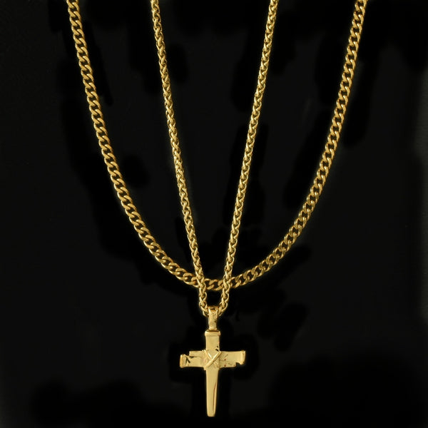 Signature Nail Cross + Sphinx Set (Polished Gold)