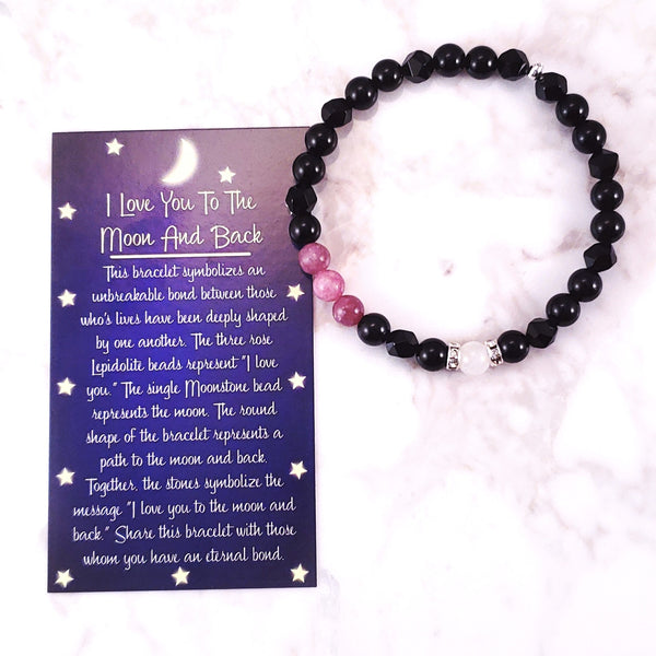 I Love You To The Moon And Back (6mm) - Gemvius