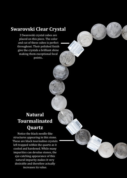 April Crystal Tourmalinated Quartz (8mm) - Gemvius