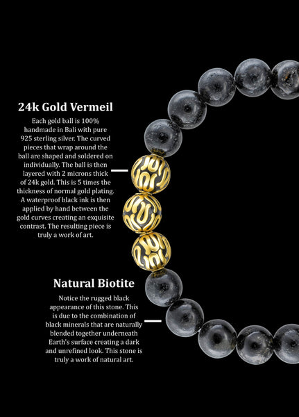 Gold Executive Biotite (8mm) - Gemvius