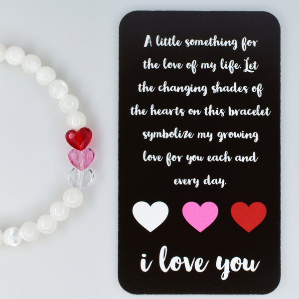 I Love You - Mother of Pearl (6mm) - Gemvius