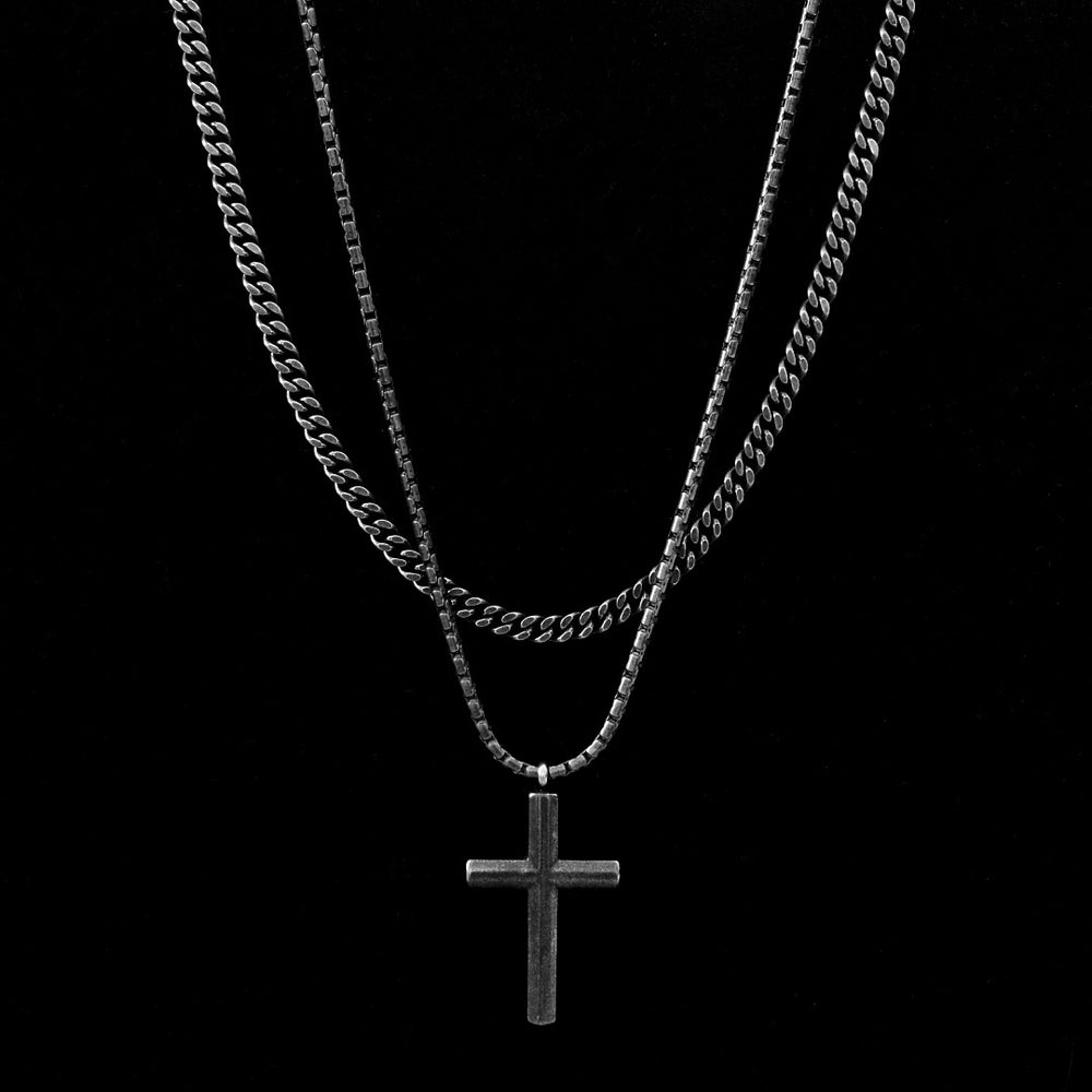 Cross + Sphinx Set II (Aged Black) - Gemvius
