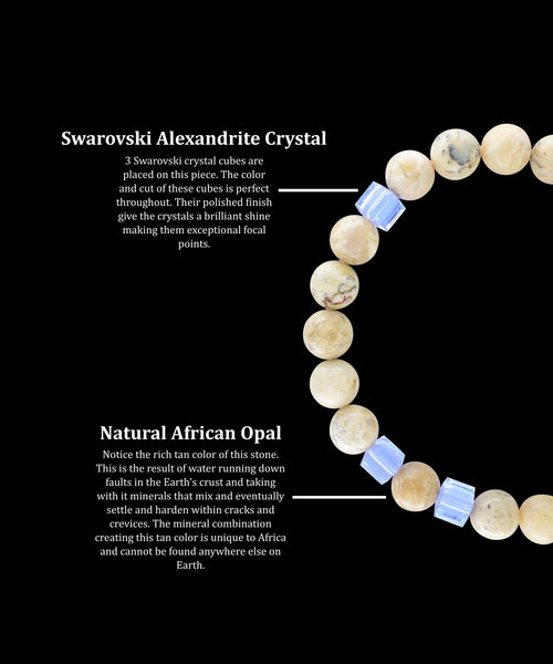 June Alexandrite African Opal (8mm) - Gemvius