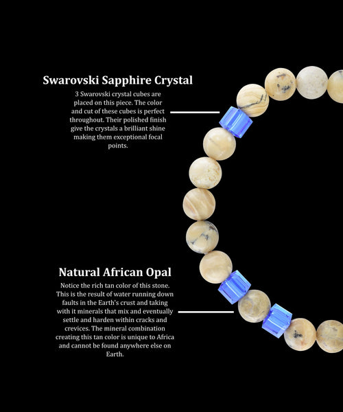 September Sapphire African Opal (8mm) - Gemvius
