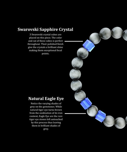 September Sapphire Eagle Eye (8mm)