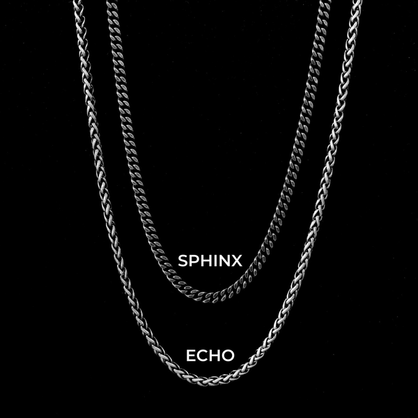 Echo + Sphinx Set (Aged Silver/Black)